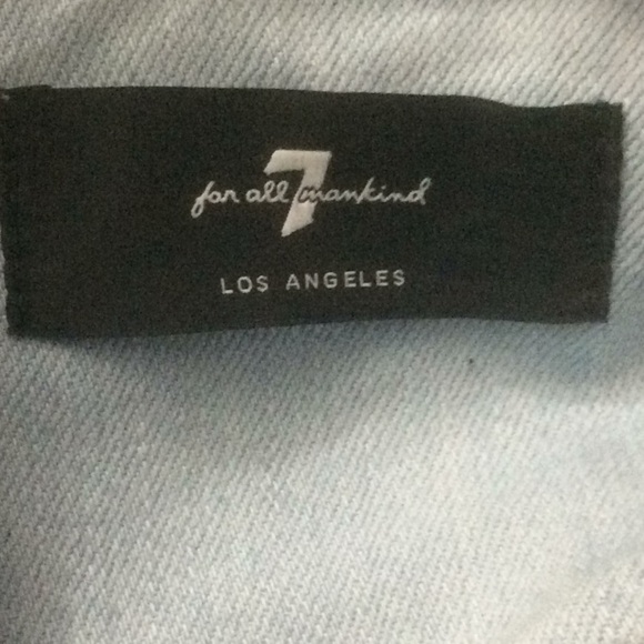 7FAM Patchwork Denim Dress Size Medium Blues - Picture 7 of 9